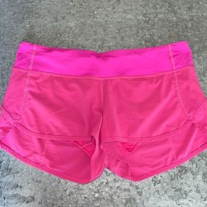 Lululemon Speed shorts hot pink vintage and rare size 8